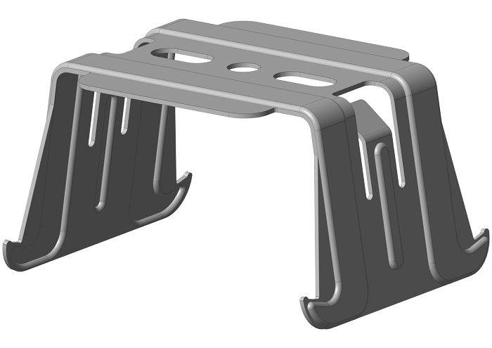 AH-4/60 Kreuzschnellverbinder gebogen
