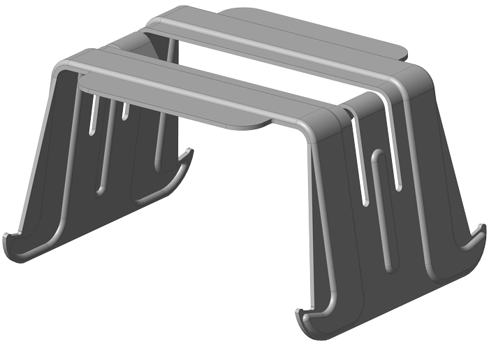 AH-4/60 II Kreuzschnellverbinder gebogen